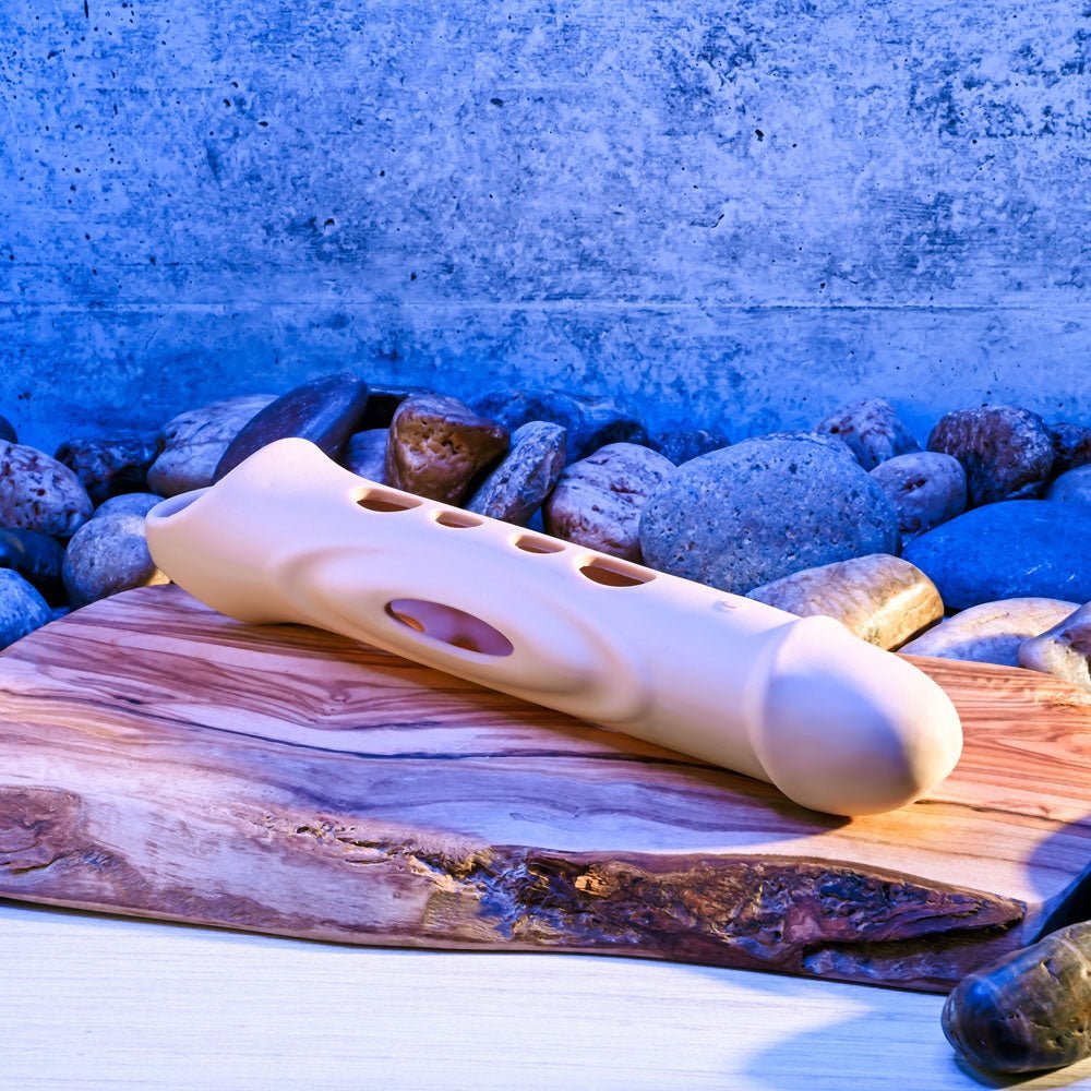 Zero Tolerance BIG BOY EXTENDER - Light - Flesh USB Rechargeable Vibrating Penis Extension Sleeve – Sex toys NZ by Naughtyhut. Discreet delivery nationwide.