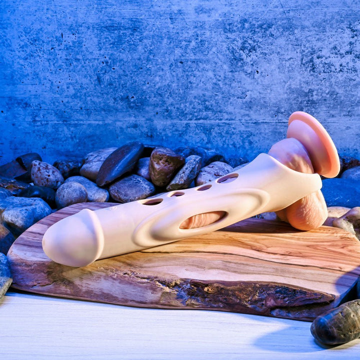 Zero Tolerance BIG BOY EXTENDER - Light - Flesh USB Rechargeable Vibrating Penis Extension Sleeve – Sex toys NZ by Naughtyhut. Discreet delivery nationwide.