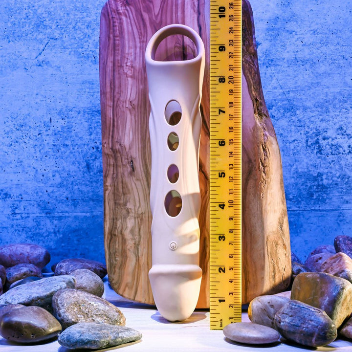 Zero Tolerance BIG BOY EXTENDER - Light - Flesh USB Rechargeable Vibrating Penis Extension Sleeve – Sex toys NZ by Naughtyhut. Discreet delivery nationwide.