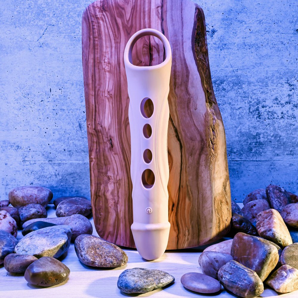 Zero Tolerance BIG BOY EXTENDER - Light - Flesh USB Rechargeable Vibrating Penis Extension Sleeve – Sex toys NZ by Naughtyhut. Discreet delivery nationwide.