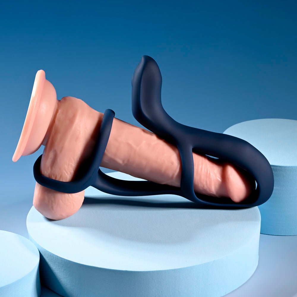 Buy Zero Tolerance BIG TIME - Navy Blue USB Rechargeable Vibrating Penis Sleeve with Wireless Remote – Naughtyhut NZ sex toys online. Discreet delivery & top brands.
