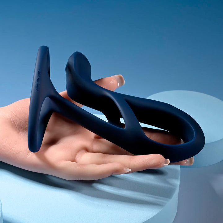 Zero Tolerance BIG TIME - Navy Blue USB Rechargeable Vibrating Penis Sleeve with Wireless Remote – Sex toys NZ by Naughtyhut. Discreet delivery nationwide.