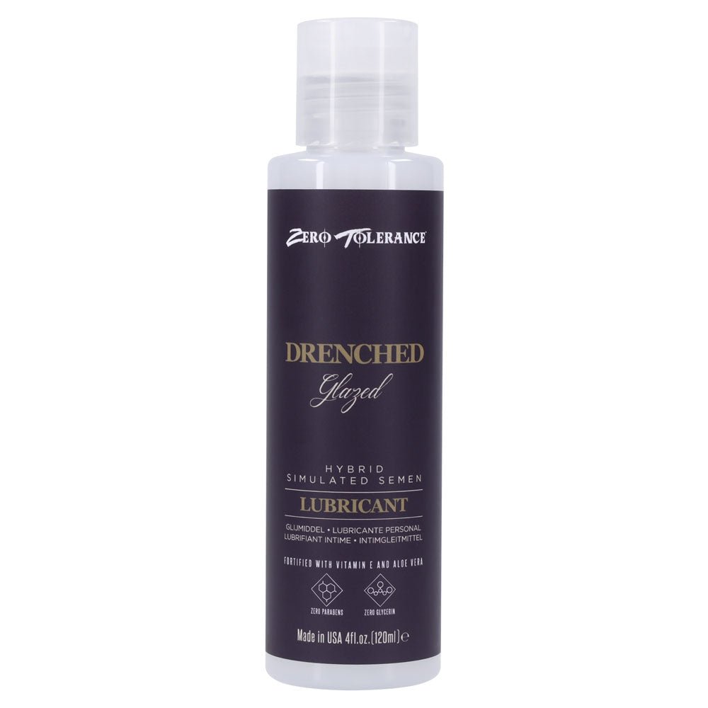 Zero Tolerance DRENCHED GLAZED - Hybrid Cum Lubricant - 120 ml Bottle – Sex toys NZ by Naughtyhut. Discreet delivery nationwide.