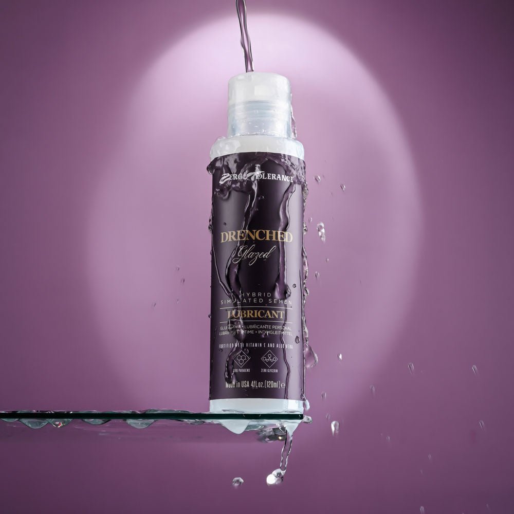 Zero Tolerance DRENCHED GLAZED - Hybrid Cum Lubricant - 120 ml Bottle – Sex toys NZ by Naughtyhut. Discreet delivery nationwide.