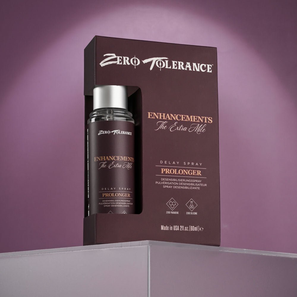 Buy Zero Tolerance Enhancements - The Extra Mile - Delay Spray for Men - 60 ml Spray – Naughtyhut NZ sex toys online. Discreet delivery & top brands.