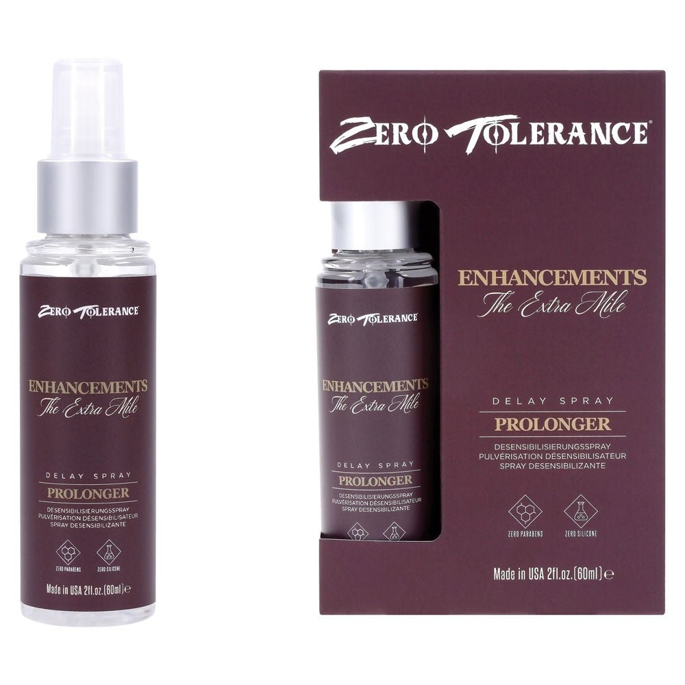 Zero Tolerance Enhancements - The Extra Mile - Delay Spray for Men - 60 ml Spray – Sex toys NZ by Naughtyhut. Discreet delivery nationwide.