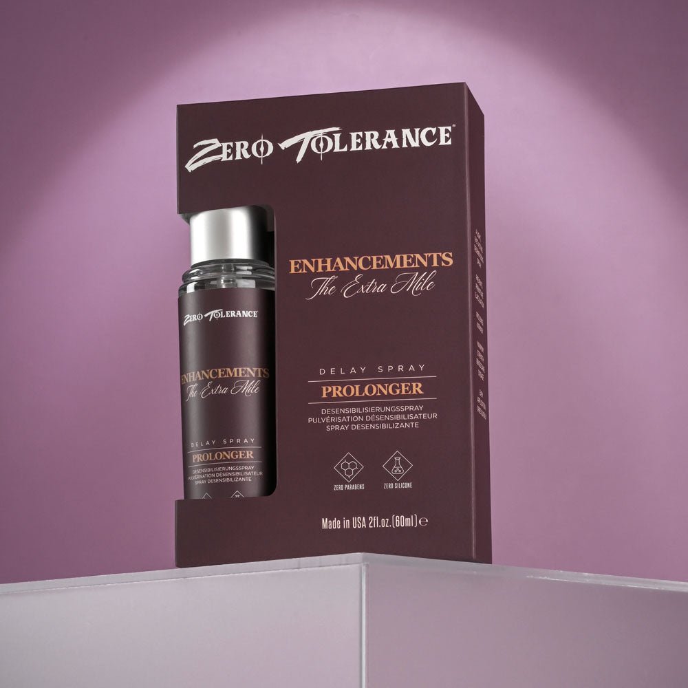 Buy Zero Tolerance Enhancements - The Extra Mile - Delay Spray for Men - 60 ml Spray – Naughtyhut NZ sex toys online. Discreet delivery & top brands.