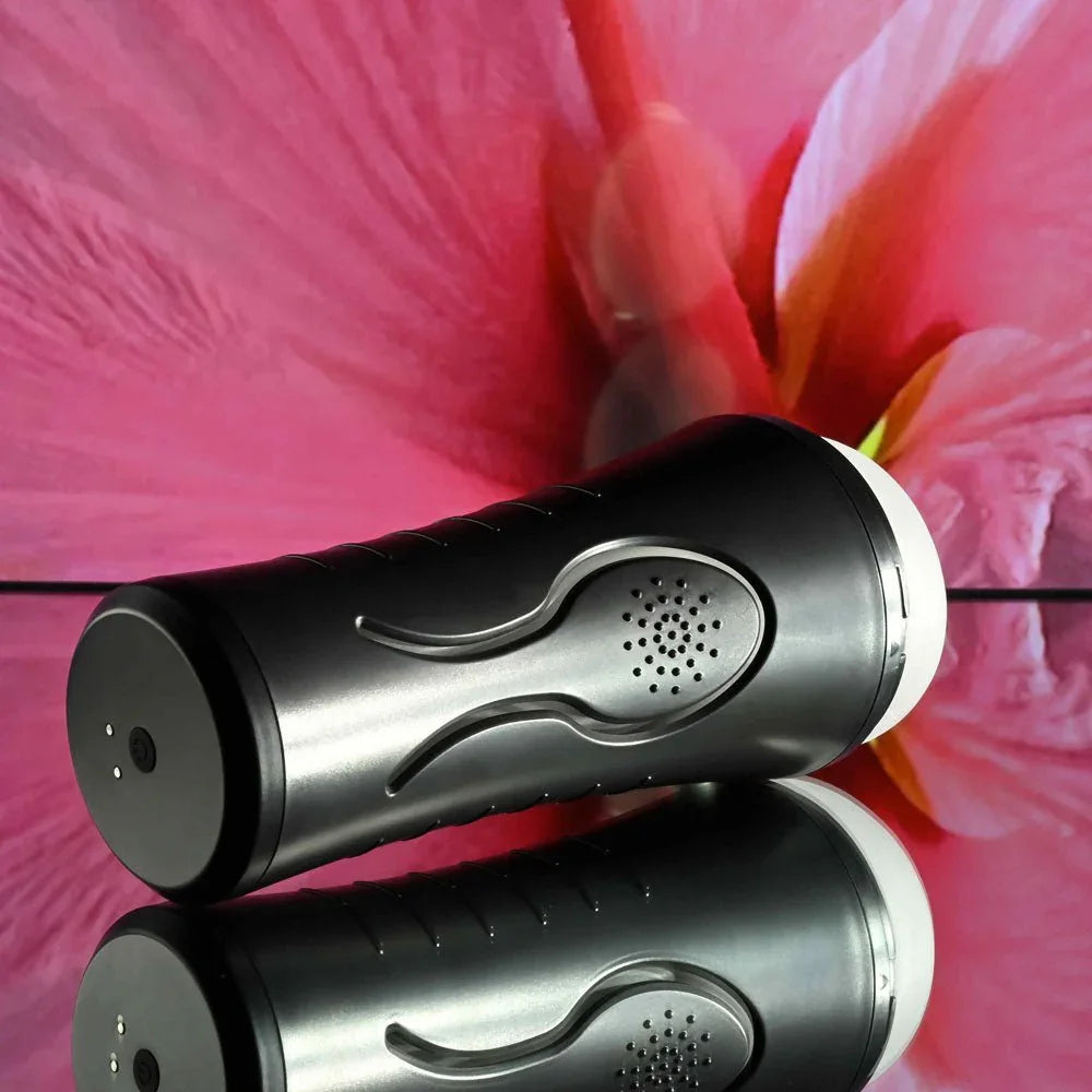 Hold Tight stroker lying at an angle, showing the grip panel and vent holes