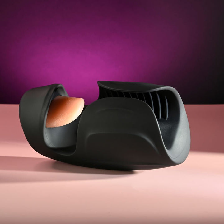 Zero Tolerance LICK THE TIP - Black USB Rechargeable Vibrating & Flicking Masturbator – Sex toys NZ by Naughtyhut. Discreet delivery nationwide.