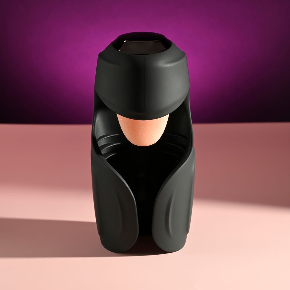 Zero Tolerance LICK THE TIP - Black USB Rechargeable Vibrating & Flicking Masturbator – Sex toys NZ by Naughtyhut. Discreet delivery nationwide.