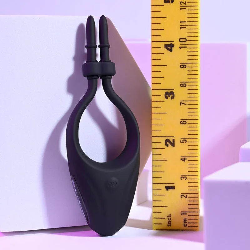Perfect Fit lasso ring stood beside a ruler to show its length