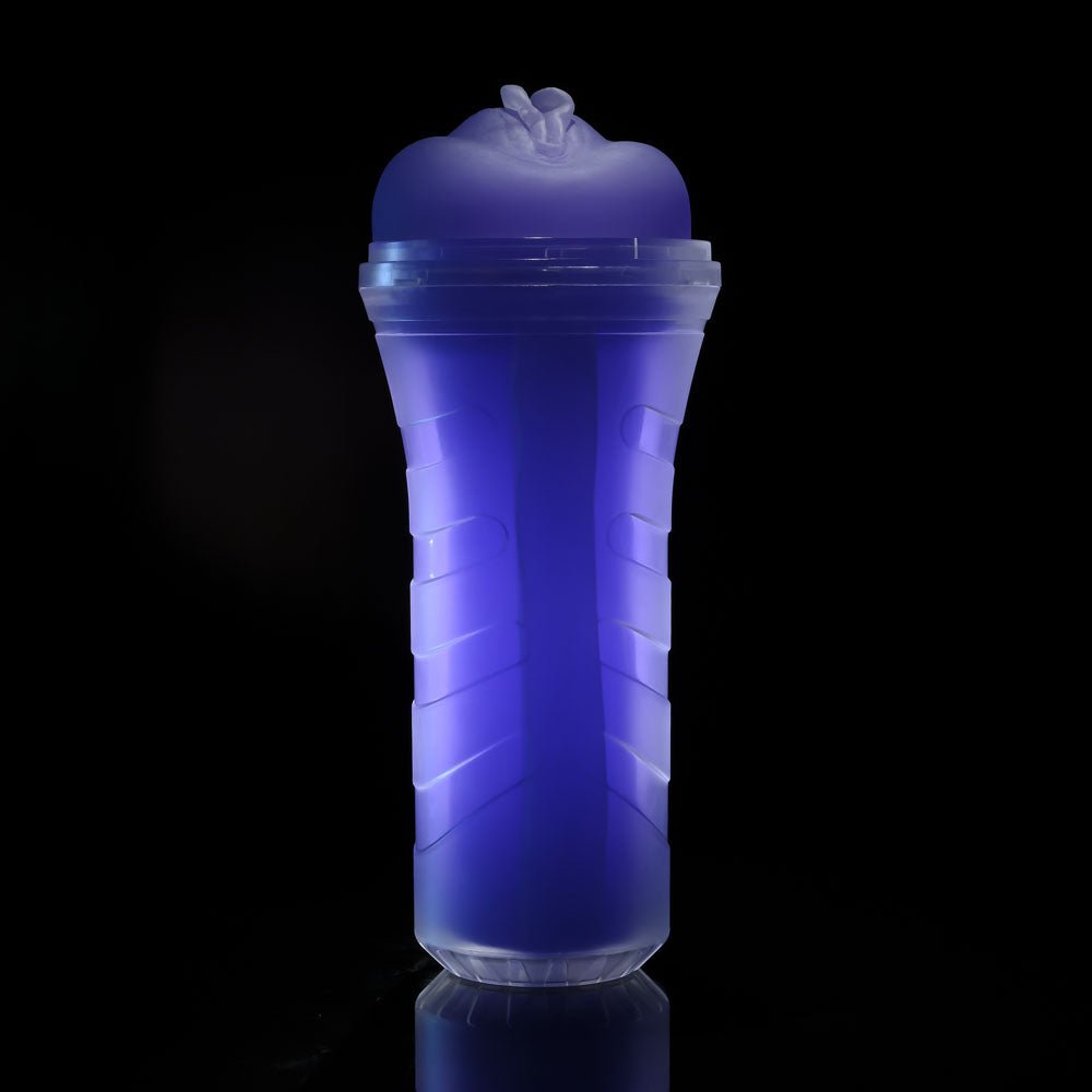 Buy Zero Tolerance POP ON THE GLOW - Glow in Dark Purple Vagina Stroker – Naughtyhut NZ sex toys online. Discreet delivery & top brands.