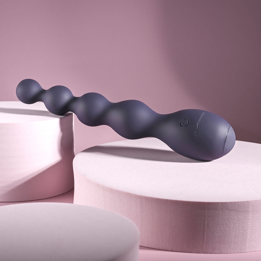 Zero Tolerance RUMPY BUMPY - Purple 17.5 cm USB Rechargeable Vibrating Anal Beads – Sex toys NZ by Naughtyhut. Discreet delivery nationwide.