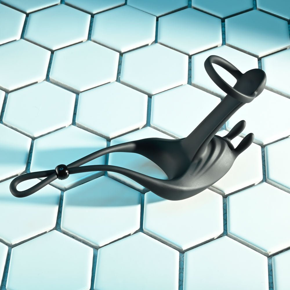 Zero Tolerance SADDLE UP - Black USB Rechargeable Vibrating Cock & Ball Rings – Sex toys NZ by Naughtyhut. Discreet delivery nationwide.