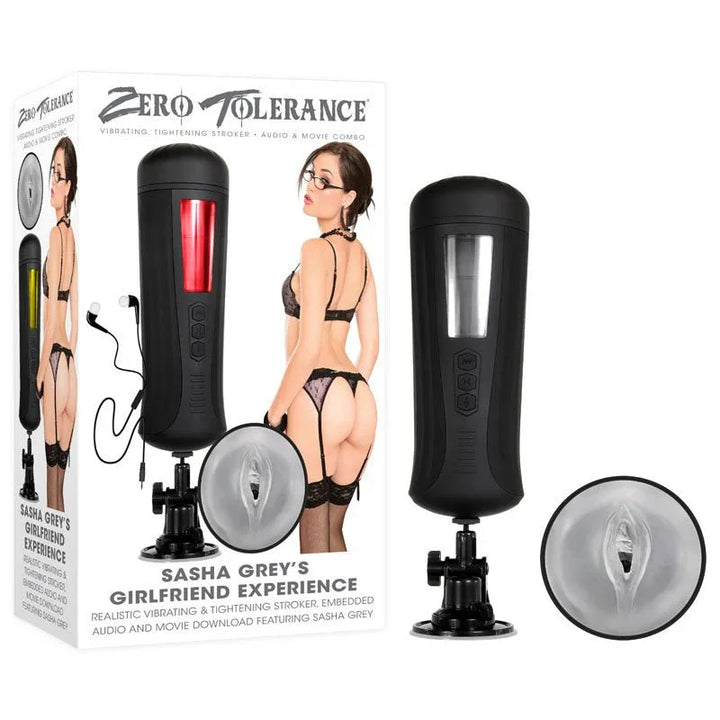 Zero Tolerance Sasha Grey's Girlfriend Experience box with the stroker and clear sleeve