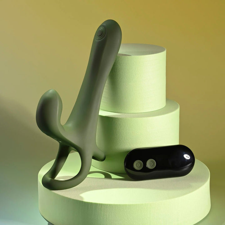 Zero Tolerance STRAP, TAP & GO - Green USB Rechargeable Vibrating & Tapping Penis Sleeve with Wireless Remote – Sex toys NZ by Naughtyhut. Discreet delivery nationwide.