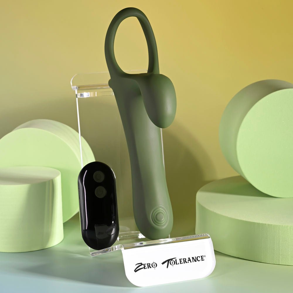Buy Zero Tolerance STRAP, TAP & GO - Green USB Rechargeable Vibrating & Tapping Penis Sleeve with Wireless Remote – Naughtyhut NZ sex toys online. Discreet delivery & top brands.