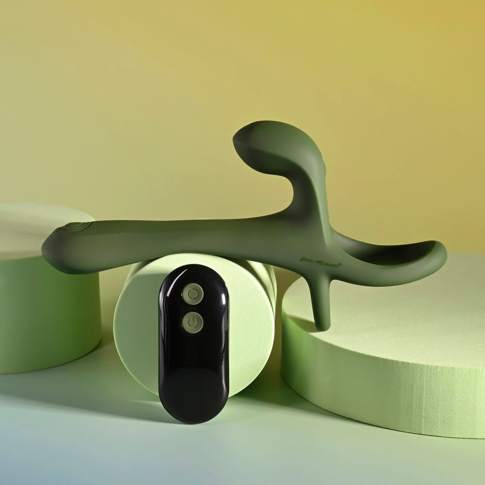 Buy Zero Tolerance STRAP, TAP & GO - Green USB Rechargeable Vibrating & Tapping Penis Sleeve with Wireless Remote – Naughtyhut NZ sex toys online. Discreet delivery & top brands.