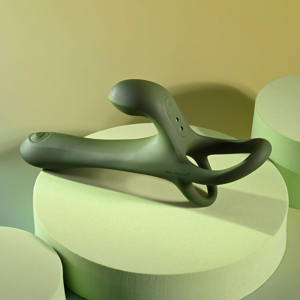 Zero Tolerance STRAP, TAP & GO - Green USB Rechargeable Vibrating & Tapping Penis Sleeve with Wireless Remote – Sex toys NZ by Naughtyhut. Discreet delivery nationwide.