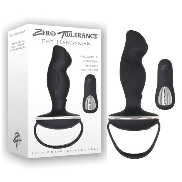Zero Tolerance The Handyman - Black USB Rechargeable Vibrating Anal Plug with Remote – Sex toys NZ by Naughtyhut. Discreet delivery nationwide.