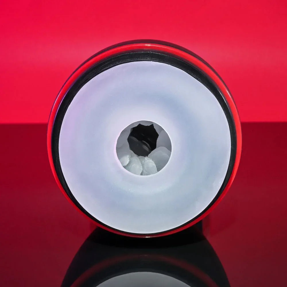 Head-on view of the Tight Squeeze clear textured opening