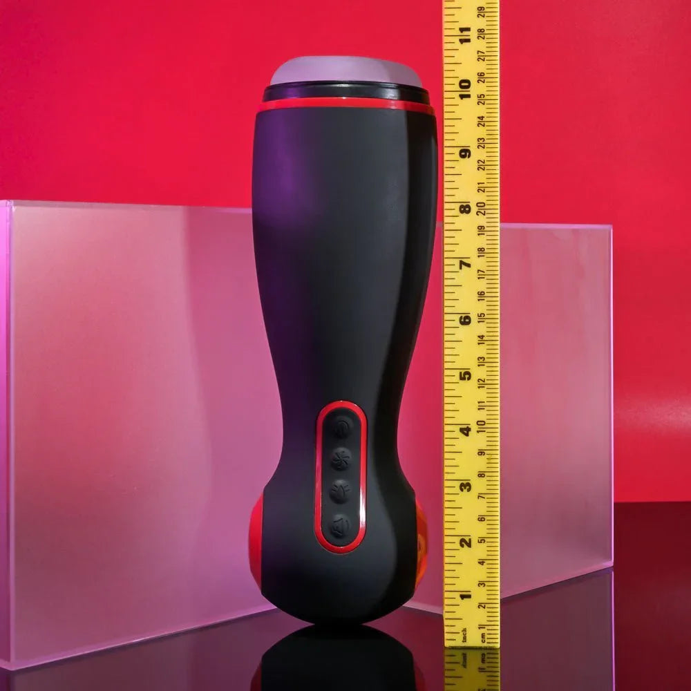 Tight Squeeze stood beside a ruler to show its length