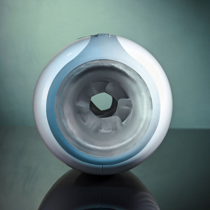 Buy Zero Tolerance TOUCHDOWN - White 15 cm USB Rechargeable Vibrating & Tightening Stroker – Naughtyhut NZ sex toys online. Discreet delivery & top brands.