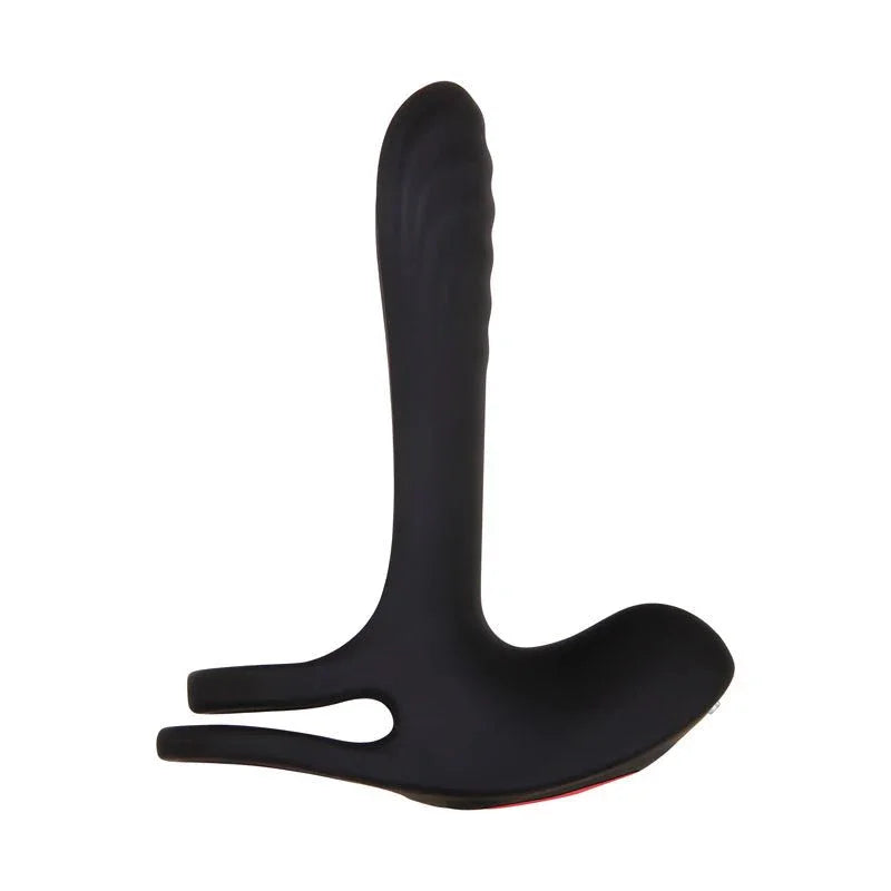 The black Girth Enhancer sleeve alone, showing the ribbed shaft and ring