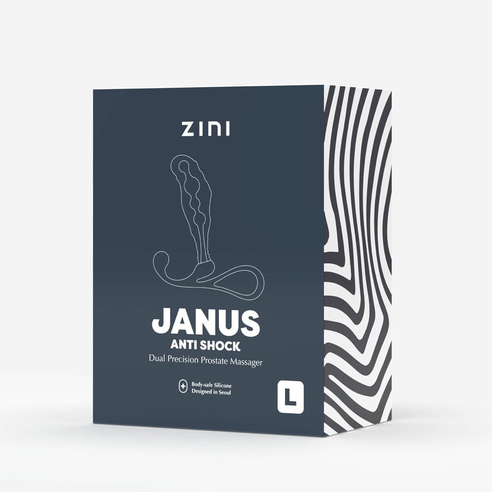Zini Janus Anti Shock - Large - Black Large Prostate Massager – Sex toys NZ by Naughtyhut. Discreet delivery nationwide.