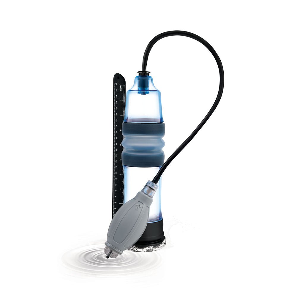 Buy Zolo Aquapump Pro - Blue Water Penis Pump – Naughtyhut NZ sex toys online. Discreet delivery & top brands.