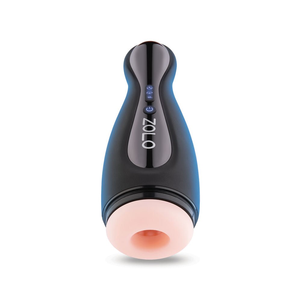 Buy Zolo Blowpin - Flesh USB Rechargeable Auto Sucking and Vibrating Masturbator – Naughtyhut NZ sex toys online. Discreet delivery & top brands.