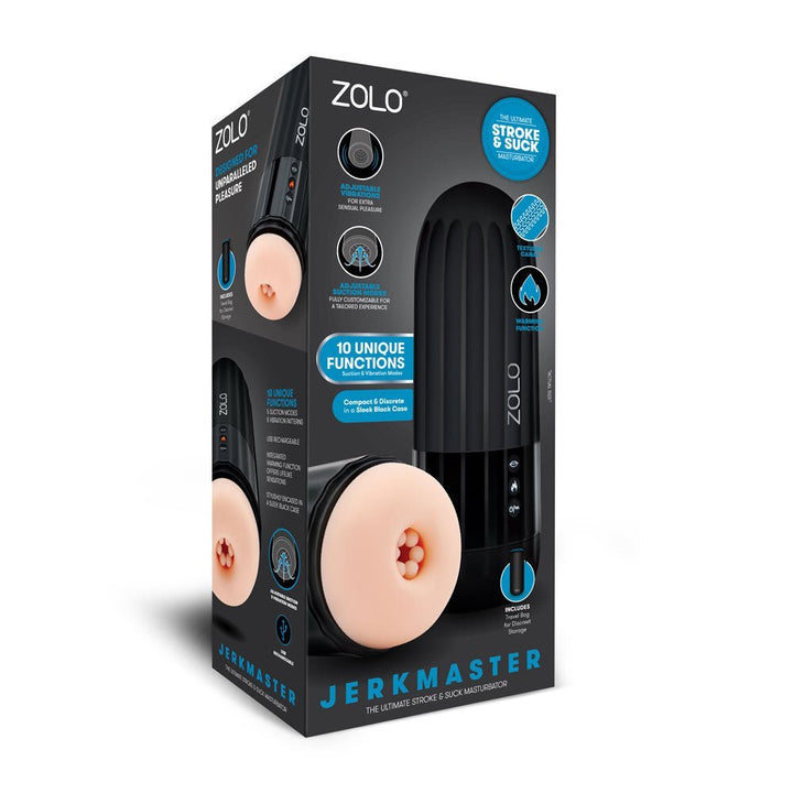 Zolo Jerkmaster - USB Rechargeable Stroking & Sucking Masturbator – Sex toys NZ by Naughtyhut. Discreet delivery nationwide.