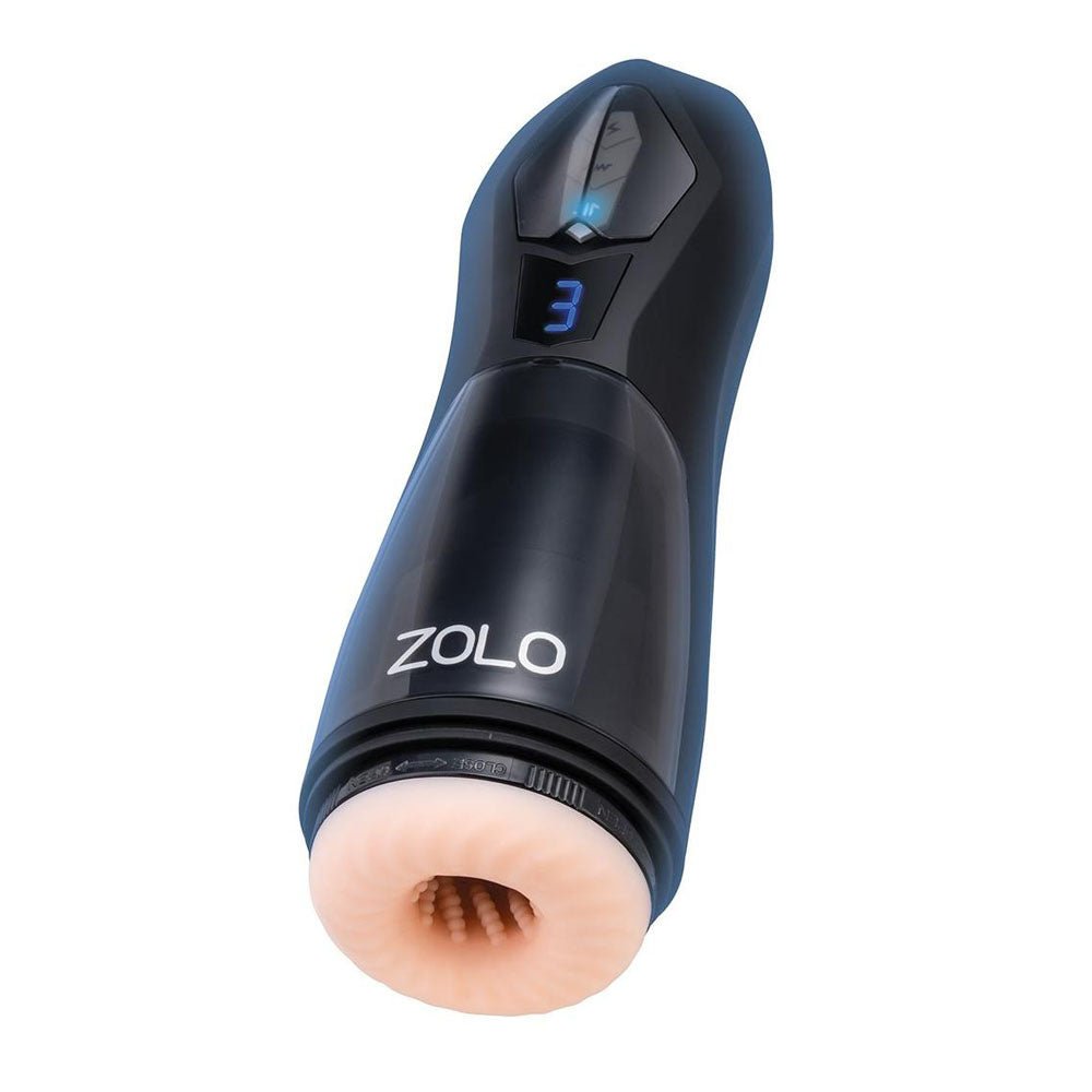 Zolo Lift Off - Flesh USB Rechargeable Vibrating and Thrusting Auto Stroker – Sex toys NZ by Naughtyhut. Discreet delivery nationwide.