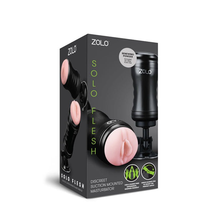 Buy Zolo Solo Flesh - Flesh Vagina Stroker with Suction Base – Naughtyhut NZ sex toys online. Discreet delivery & top brands.