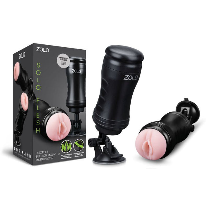 Buy Zolo Solo Flesh - Flesh Vagina Stroker with Suction Base – Naughtyhut NZ sex toys online. Discreet delivery & top brands.