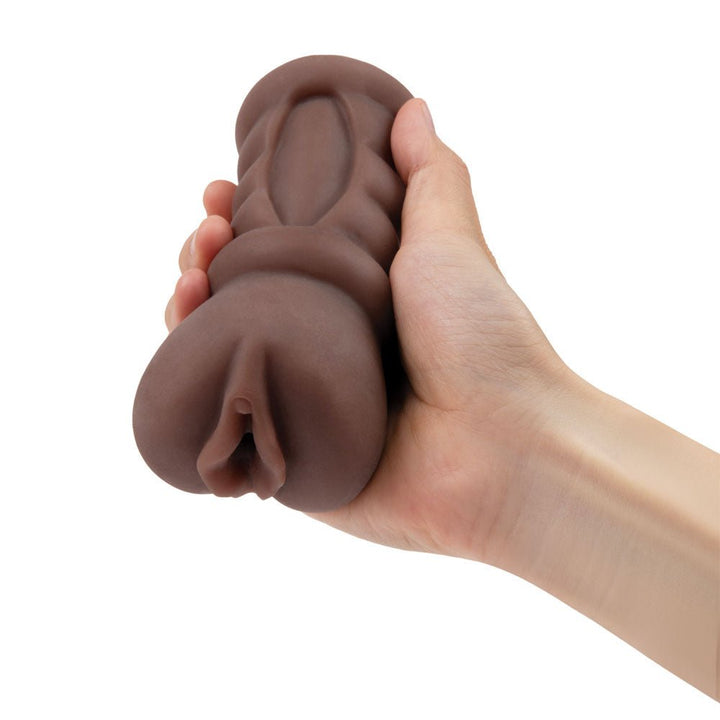 Buy Zolo Stroke Off Diva Pussy Stroker - Brown Vagina Stroker – Naughtyhut NZ sex toys online. Discreet delivery & top brands.