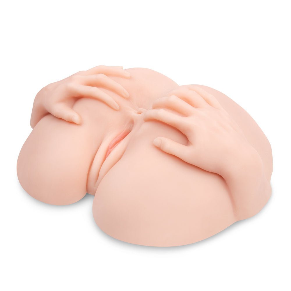 Zolo Stroke Off Vibrating Spread Wide Pussy & Ass - Flesh Lifesize Vibrating Doggy Style Masturbator – Sex toys NZ by Naughtyhut. Discreet delivery nationwide.